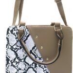 Set Tassen Dames - Handtas en Clutch, Kaki