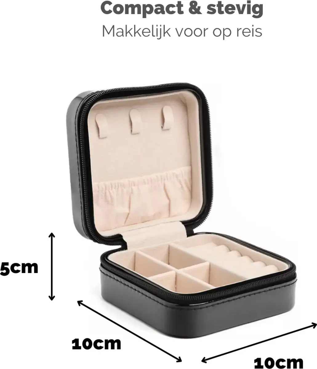 Kleine Sieradendoos - Juwelendoos Compact – Zwart
