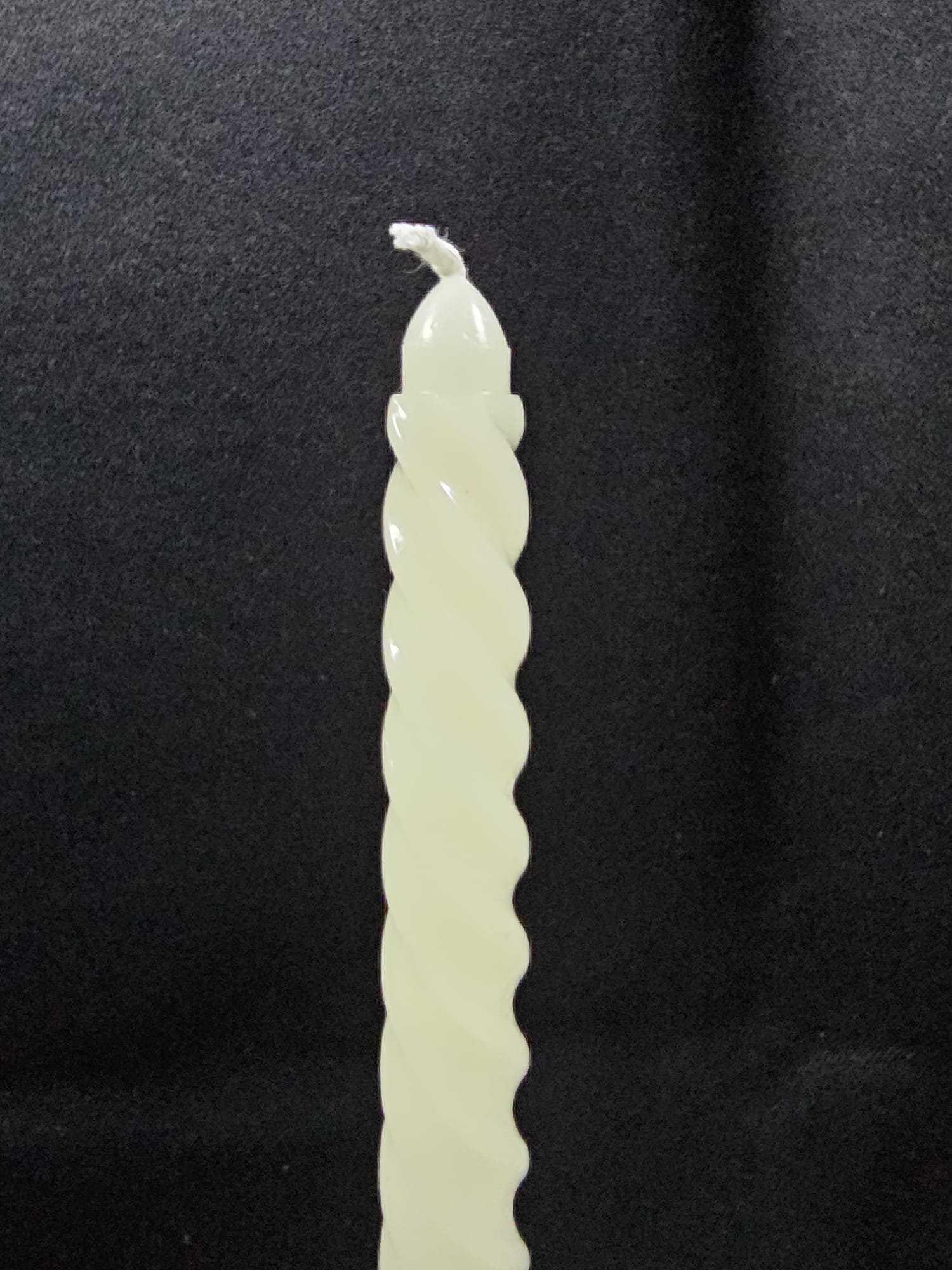 Dinner kaars Twirly L Creme