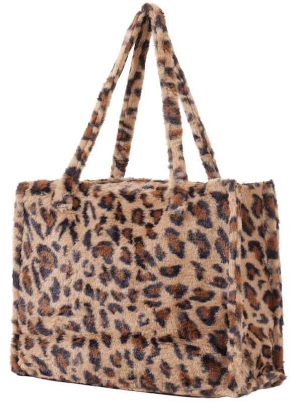 Shopper- fluffy- Leopaard