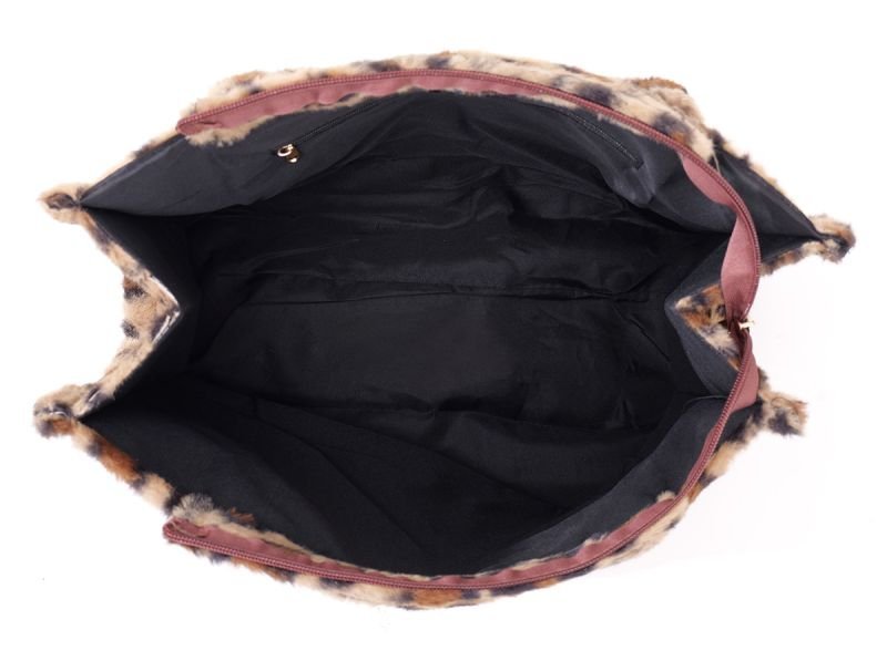 Shopper- fluffy- Leopaard