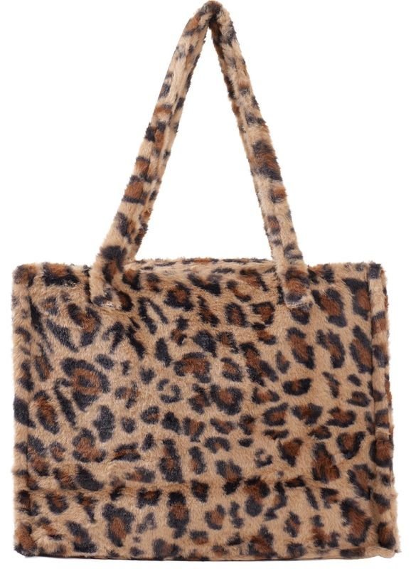 Shopper- fluffy- Leopaard