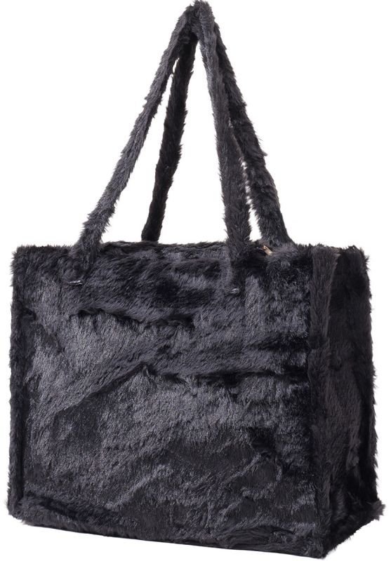 Shopper- fluffy- zwart