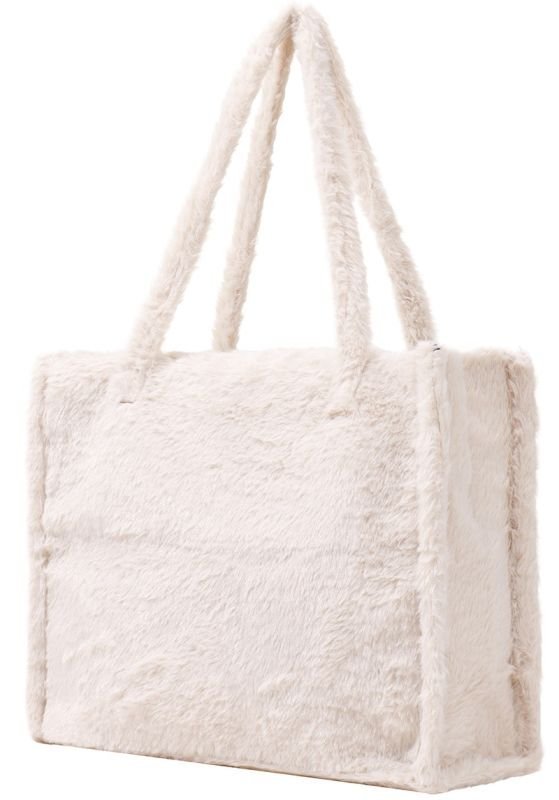Shopper – fluffy - Wit