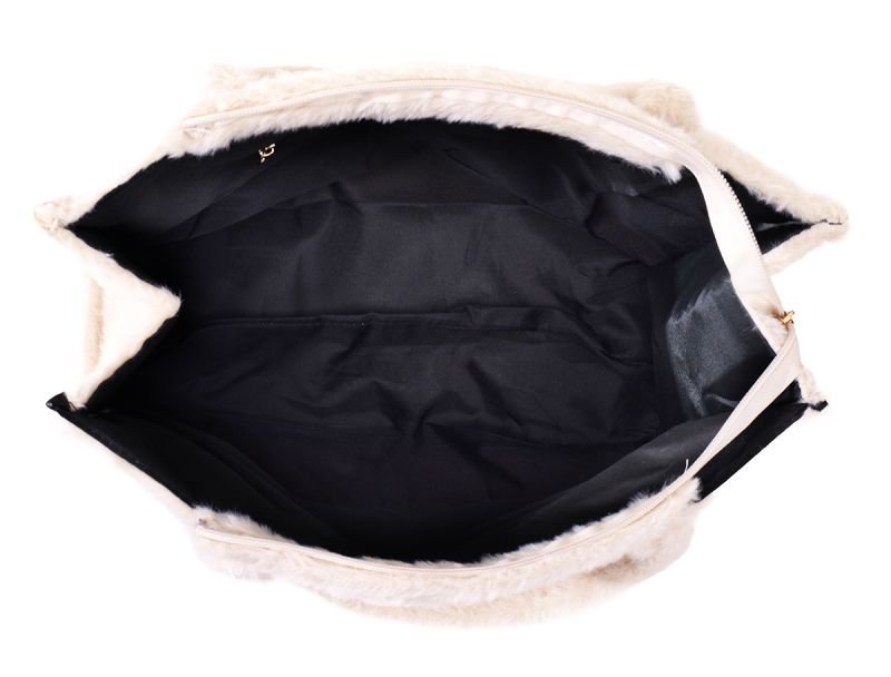 Shopper – fluffy - Wit