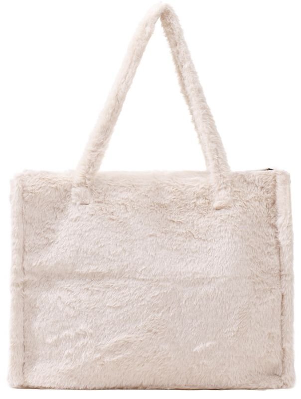 Shopper – fluffy - Wit