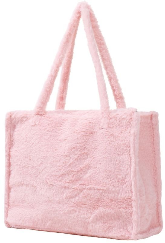 Shopper - fluffy - roze