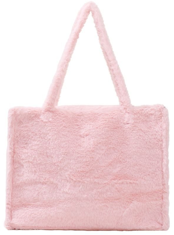 Shopper - fluffy - roze