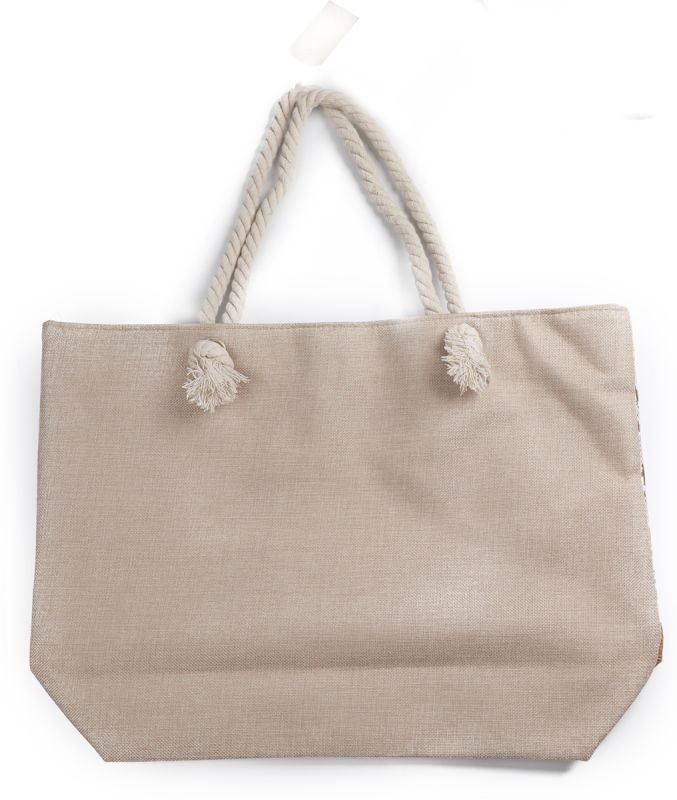 Strandtas met gouden annanasjes