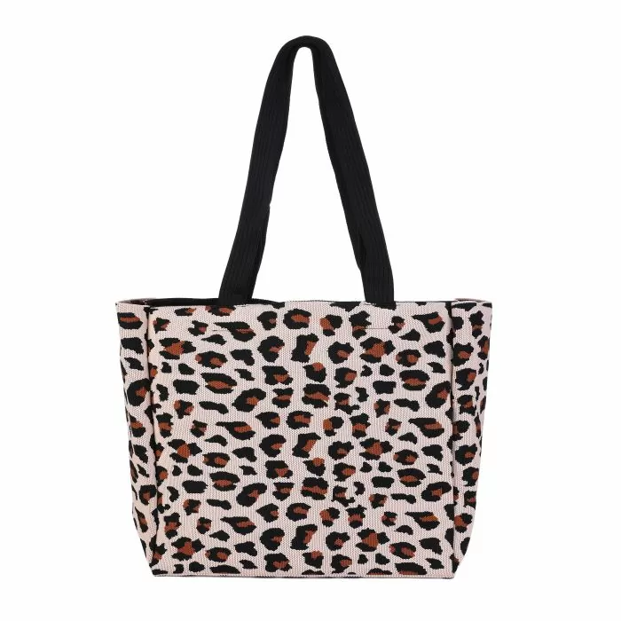 Luxe luipaard shopper