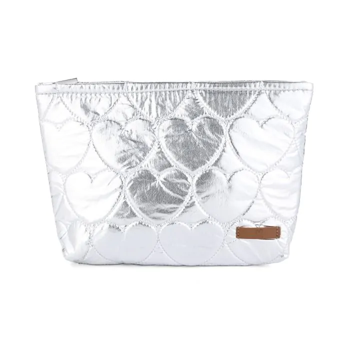 Make-up tasje - toilettas - travel bag- zilver