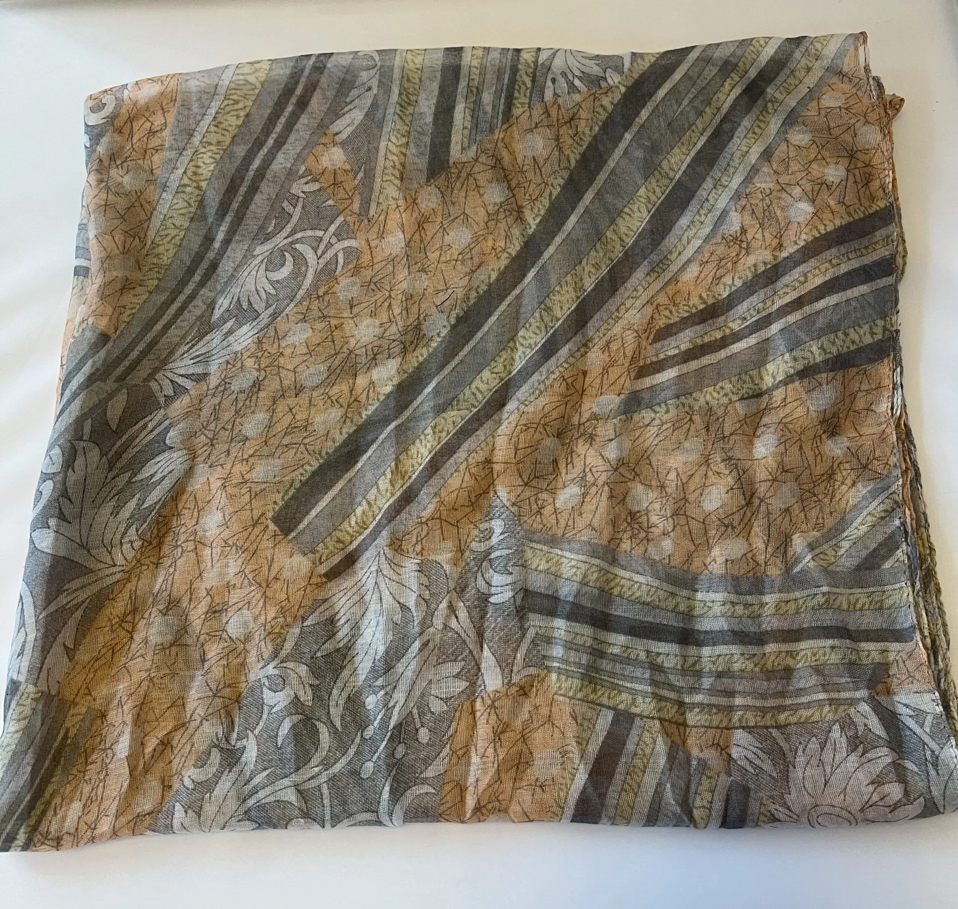 Juleeze Sjaal Dames Print Oranje Bloemen