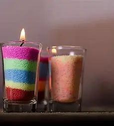 Burning Sand met geur Aloe Vera 400 gram (4x lont incl.)