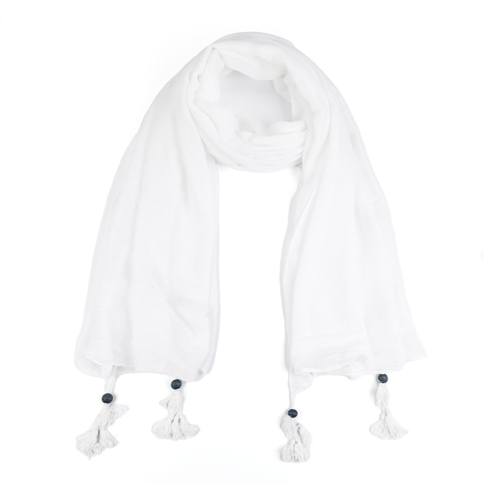 Zomer sjaaltje met franjes