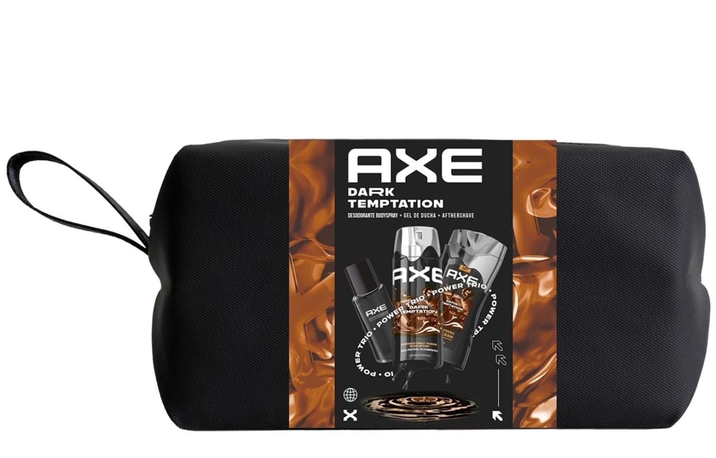Axe Dark Temptation Giftset met Zwarte Toilettas