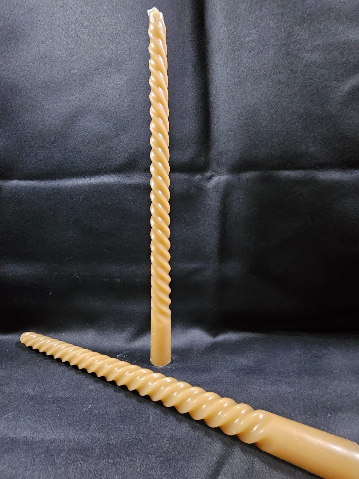 Countryfield dinerkaarsen Twirly beige