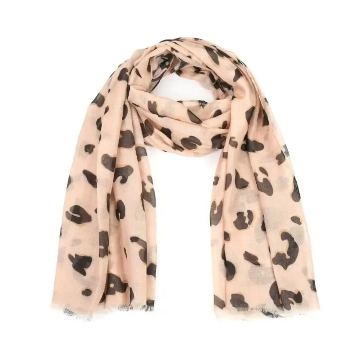 klassieke sjaal met luipaard print