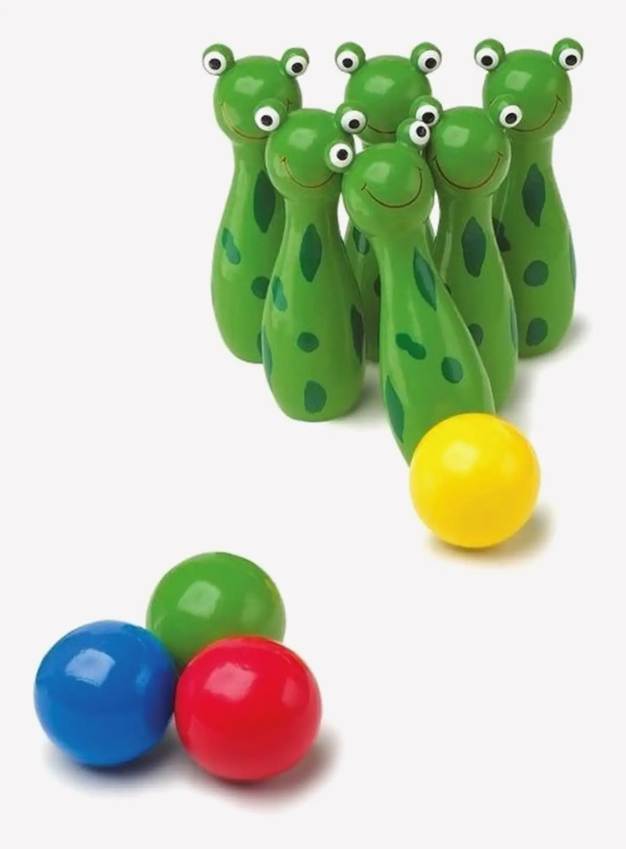 Small Foot - Houten Kikker Kegelen Werpspel