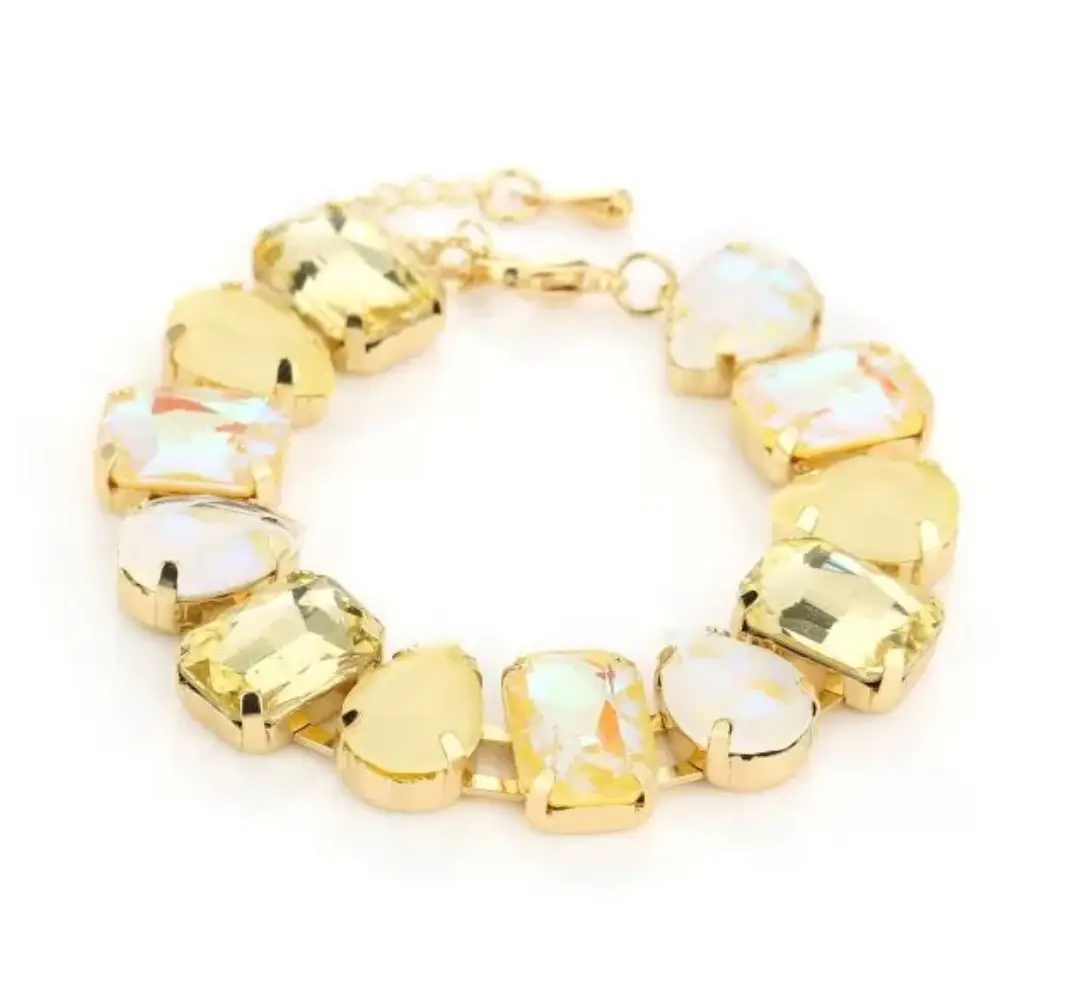 kleurrijke strass armband