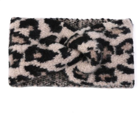 Haarband- Luipaard- Khaki