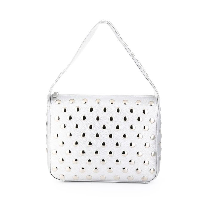 Luxe studs tas- zilver