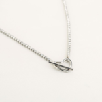 Ketting tennis chain hart love- Zilver