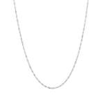 Ketting schakel gedraaid- Zilver