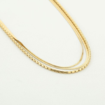 Driedubbele ketting - Goudkleurig