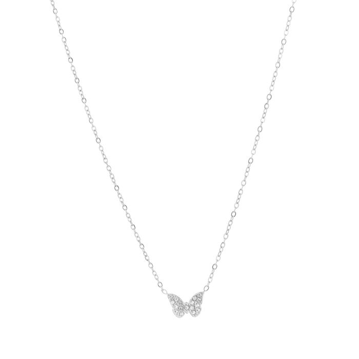 Ketting vlinder- Zilver