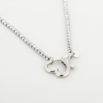 Tennis ketting met hart sluiting- Zilver