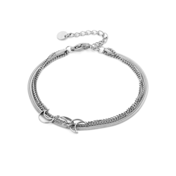 Armband met maantjes- Zilver