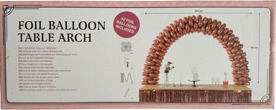 ballonnenboog - inclusief 42 roze foliumballonnen