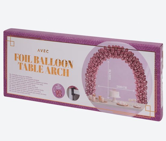 ballonnenboog - inclusief 42 roze foliumballonnen