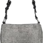 Dames Schoudertas - Glitter White