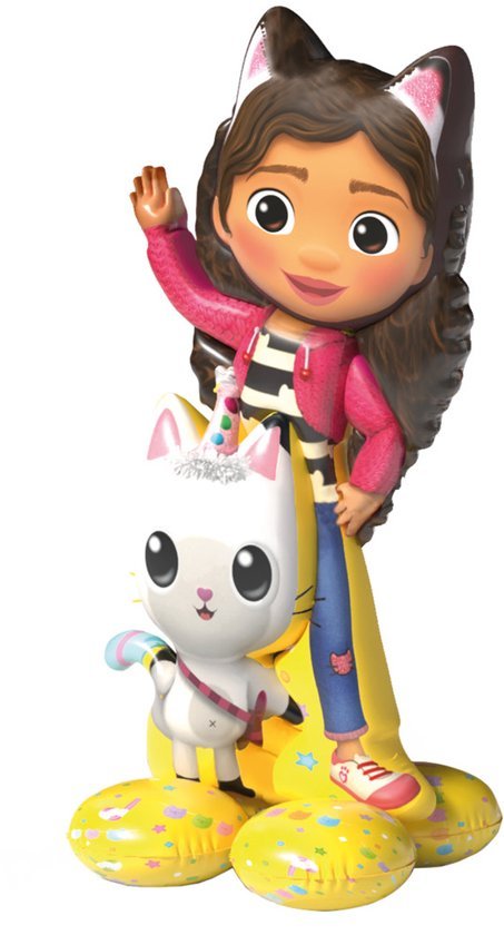 Gabby's Dollhouse Friends Wave 3D folieballon