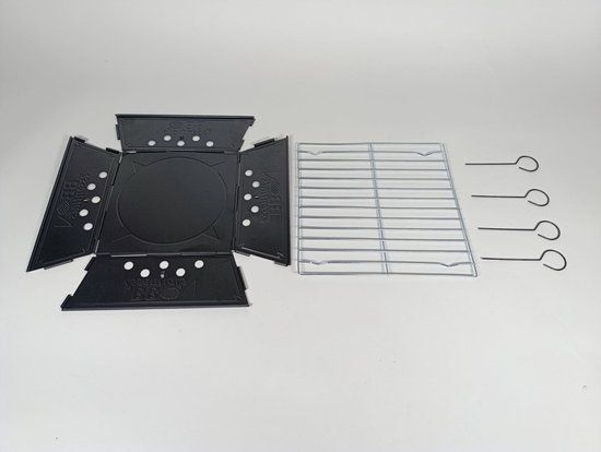 Opvouwbare barbecue - Houtskoolbarbecue met ventilatiegaten
