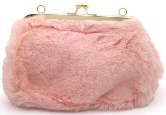 Fluffy Schoudertas – Roze