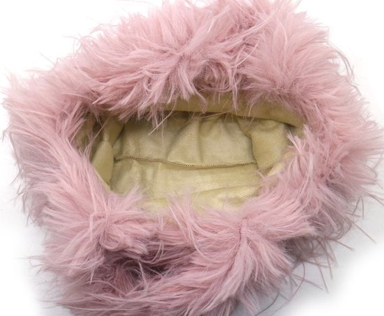 schoudertas - fluffy- licht roze