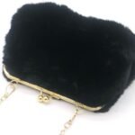 Fluffy Schoudertas – Zwart