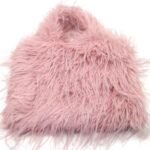 schoudertas - fluffy- licht roze