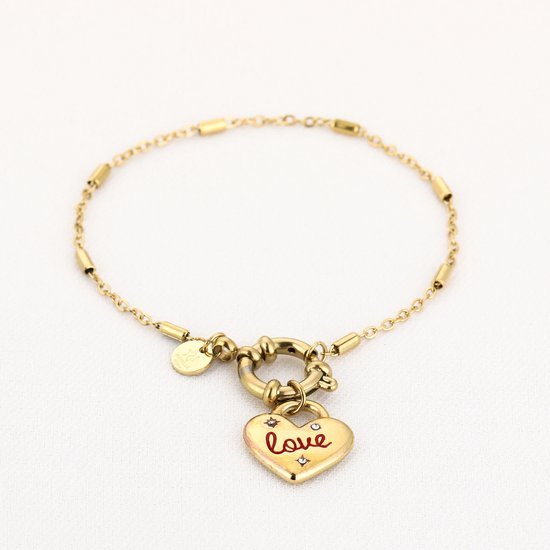 LOVE armband met hartje