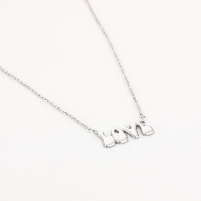 LOVE ketting- zilver