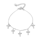 Kruisjes armband- zilver