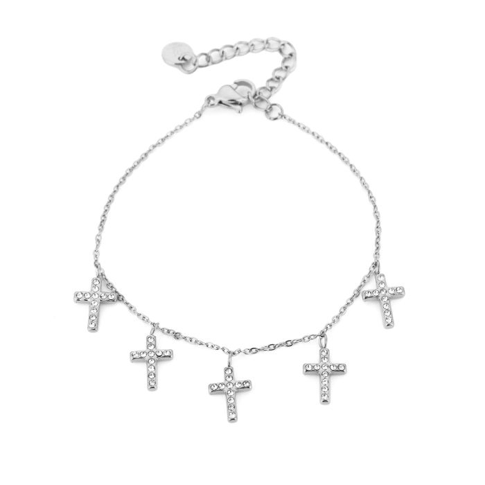 Kruisjes armband- zilver