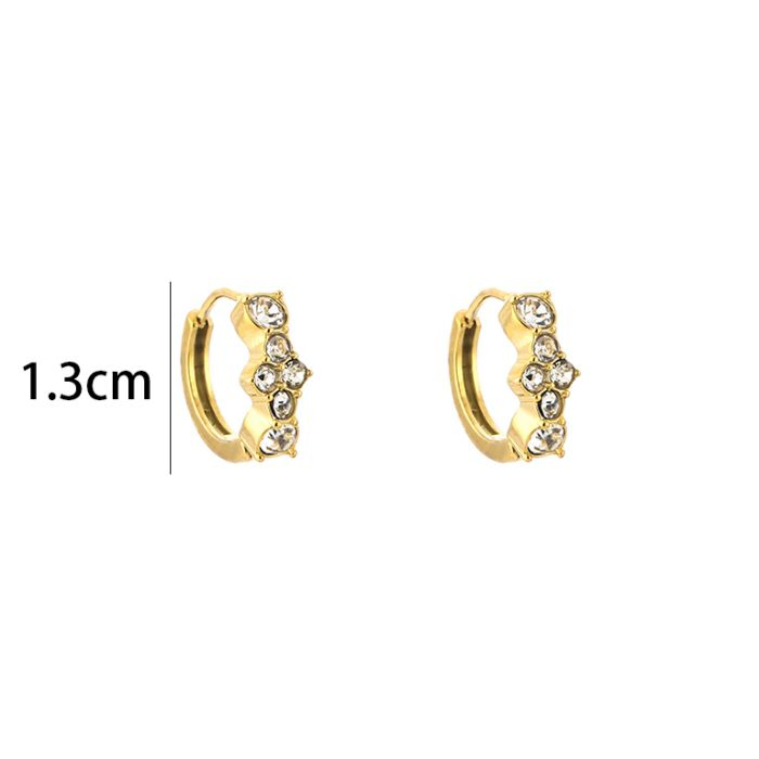 Oorbellen Zirkonia strass